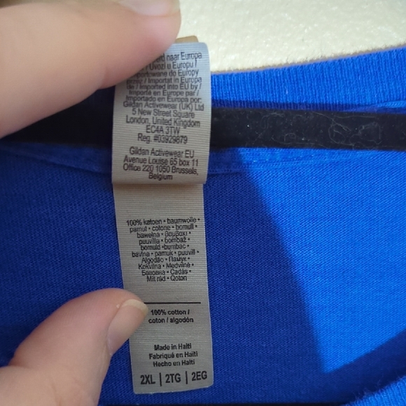 Gildan Blue Short Sleeve Tee - Picture 4 of 6